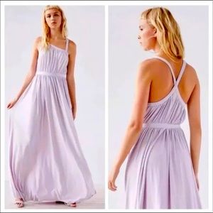 Kimchi Blue Urban Outfitters Asymmetrical Maxi Dress in light purple. Size XS